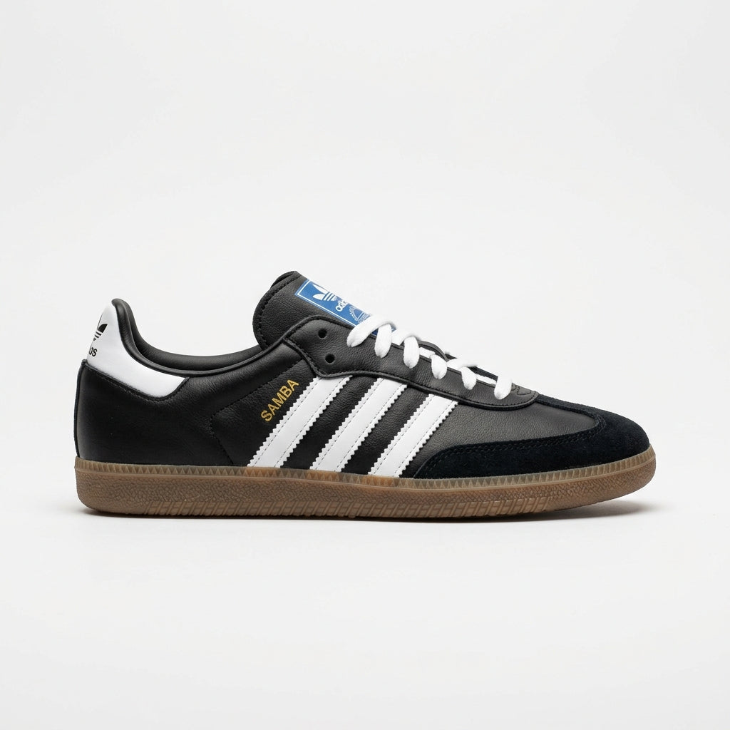 Adidas Samba OG - Black and White with Gum Sole